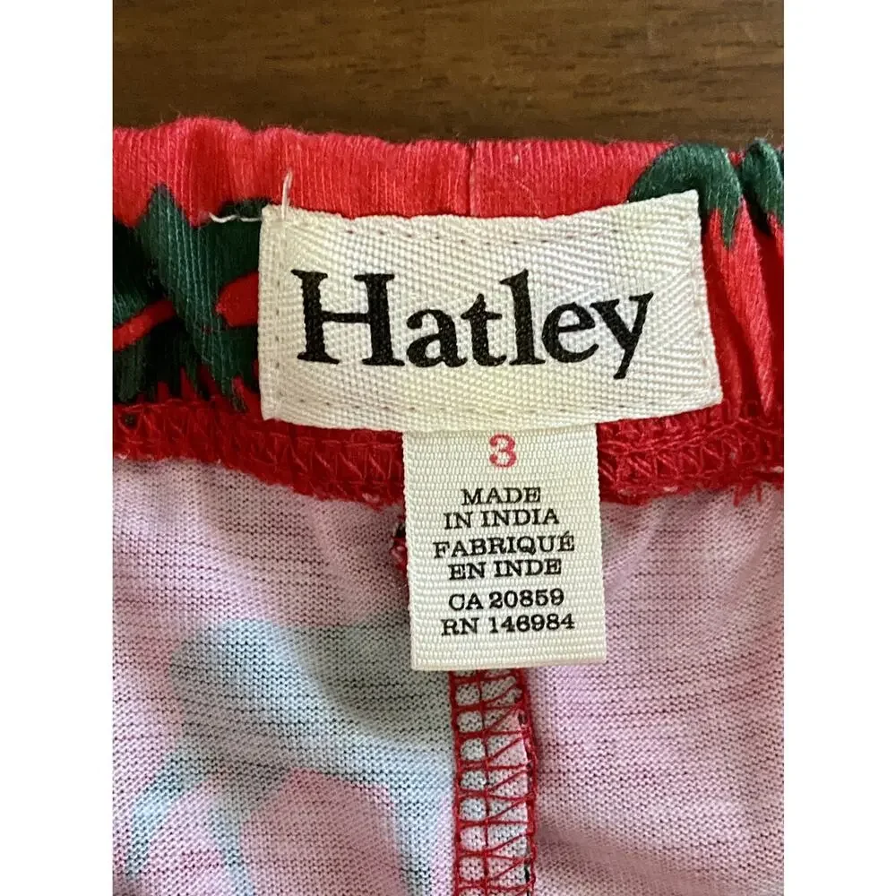 Hatley Holiday Button Down Red Green Moose Long Sleeve Pants Pajama Set 3